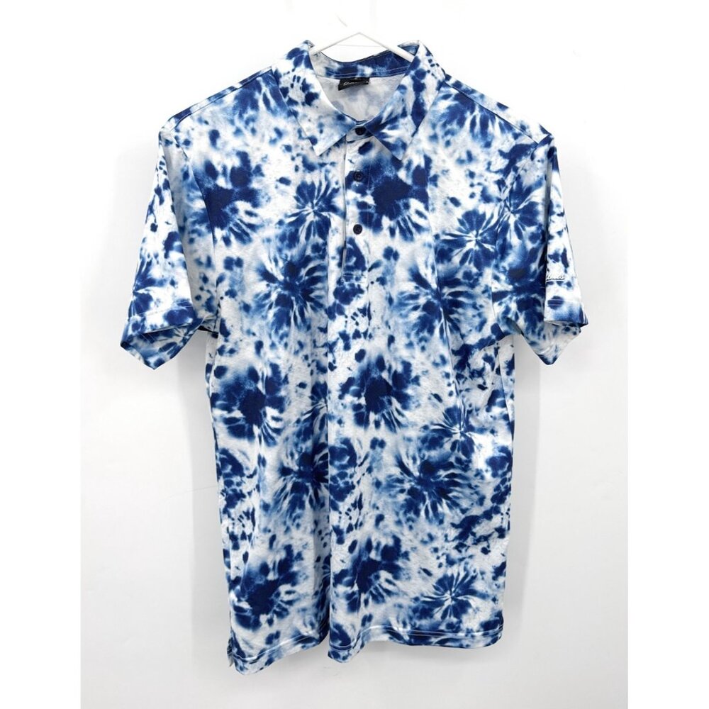 Golf Gods Australia Men's  AOP Abstract Performance Polo Shirt‎ Size S